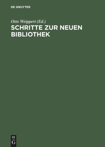 Schritte zur Neuen Bibliothek: Rudolf Frankenberger zum Abschied aus dem Dienst book cover by 