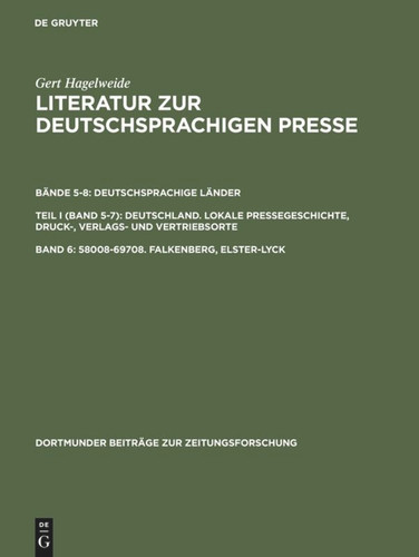 58008–69708. Falkenberg, Elster–Lyck book cover by Gert Hagelweide
