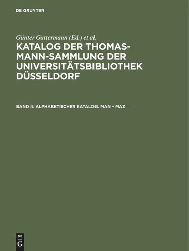 Alphabetischer Katalog. Man – Maz book cover by 