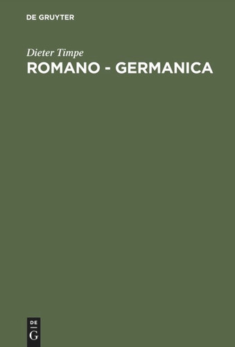 Romano - Germanica: Gesammelte Studien zur Germania des Tacitus book cover by Dieter Timpe