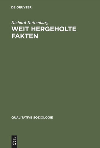 Weit hergeholte Fakten: Eine Parabel der Entwicklungshilfe book cover by Richard Rottenburg