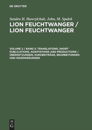 Translations, Short Publications, Adaptations and Productions book cover by Sandra H. Hawrylchak, John, M. Spalek