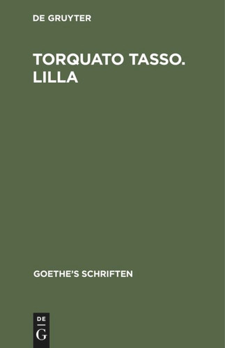 [Torquato Tasso. Lila] book cover by Johann Wolfgang von Goethe
