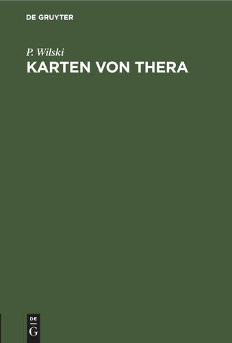 Karten von Thera [9783112438350]