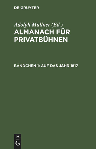 Auf das Jahr 1817 book cover by 