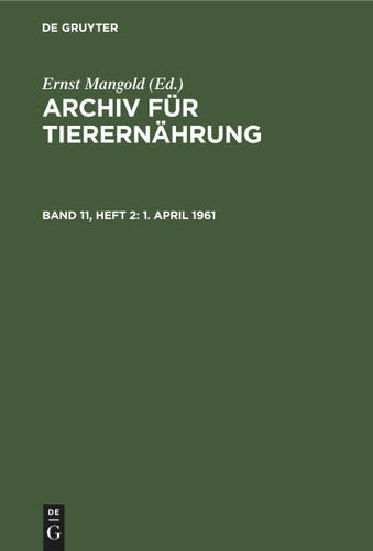 1. April 1961 book cover by 