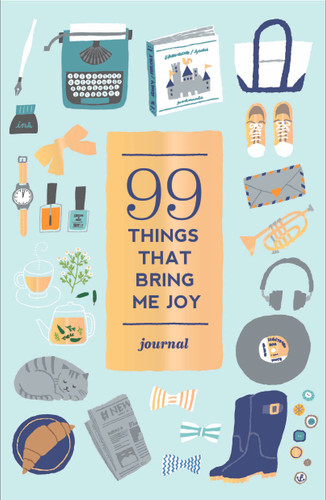 99 Things That Bring Me Joy Guided Journal: Gift Ready Edition with Ribbon Markers and Full-Color Design (99 Things) book cover by Abrams Noterie