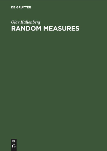 Random Measures book cover by Olav Kallenberg