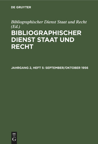 September/Oktober 1956 book cover by 