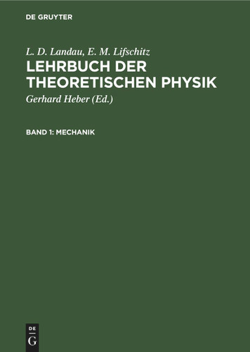 Mechanik book cover by L. D. Landau, E. M. Lifschitz