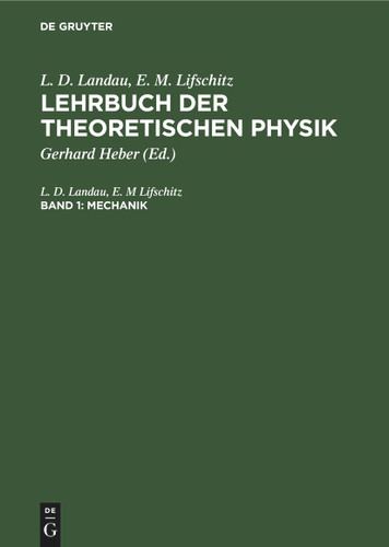 Mechanik book cover by L. D. Landau, E. M Lifschitz