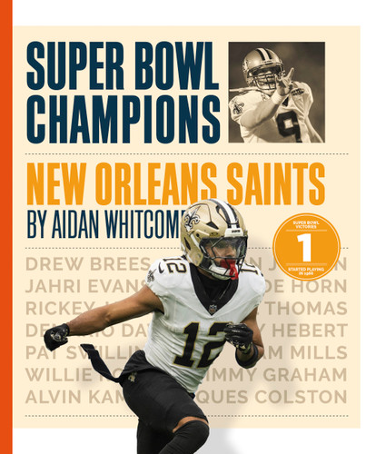 New Orleans Saints book cover by Aidan Whitcomb