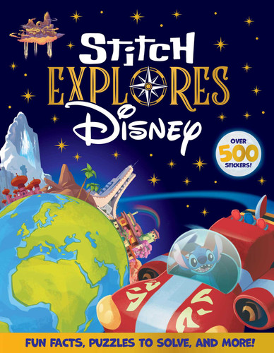 Disney: Stitch Explores: Over 500 Stickers, Fun Facts, Puzzles to Solve, and More! book cover by IglooBooks, Walt Disney