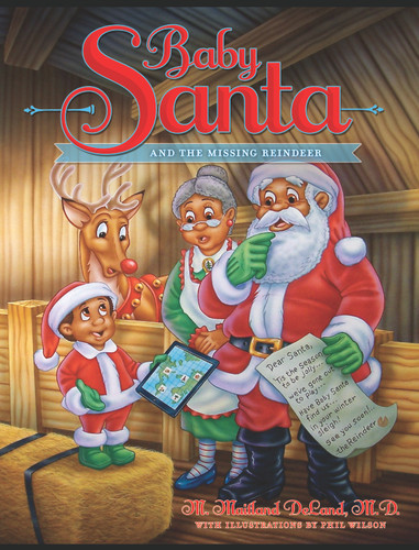 Baby Santa and the Missing Reindeer book cover by M. Maitland DeLand