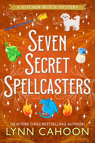 Seven Secret Spellcasters (Kitchen Witch Mysteries) book cover by Lynn Cahoon