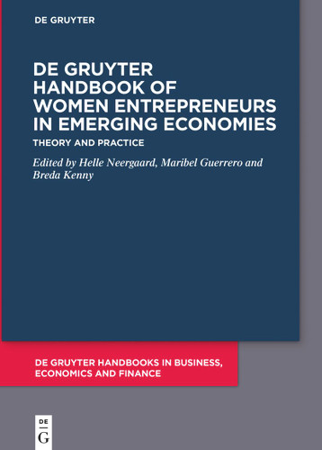 De Gruyter Handbook of Women Entrepreneurs in Emerging Economies: Theory and Practice book cover by 