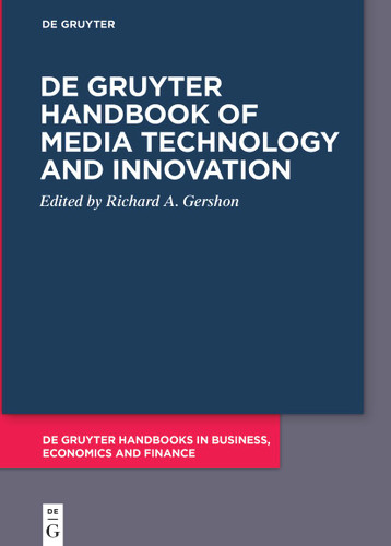 De Gruyter Handbook of Media Technology and Innovation book cover by 
