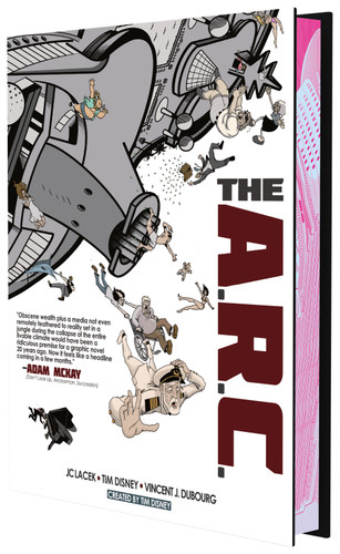 The A.R.C.: A Virus That Kills When You Lie ( Rune Edition): A Satirical Sci-Fi Graphic Novel book cover by Tim Disney, JC Lacek