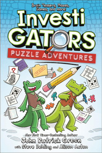 InvestiGators: Puzzle Adventures (InvestiGators) book cover by John Patrick Green, Steve Behling