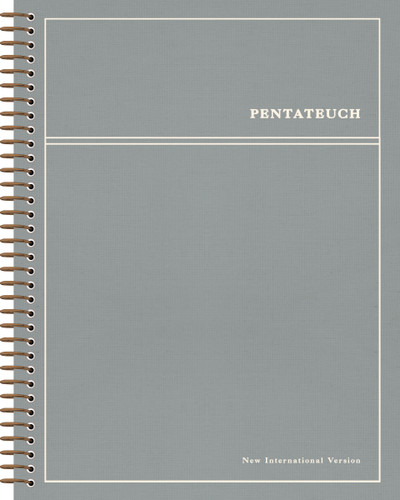 NIV, Journal the Word Bible, Single-Column, Spiral-Bound Edition, Pentateuch, Cloth Hardcover Spiral, Blue, Comfort Print: With extra-large margins and generous line spacing (NIV Journal the Word Bible) book cover by Zondervan