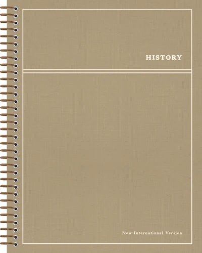 NIV, Journal the Word Bible, Single-Column, Spiral-Bound Edition, History, Cloth Hardcover Spiral, Tan, Comfort Print: With extra-large margins and generous line spacing (NIV Journal the Word Bible) book cover by Zondervan