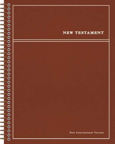 NIV, Journal the Word Bible, Single-Column, Spiral-Bound Edition, New Testament, Cloth Hardcover Spiral, Red, Red Letter, Comfort Print: With extra-large margins and generous line spacing (NIV Journal the Word Bible) book cover by Zondervan