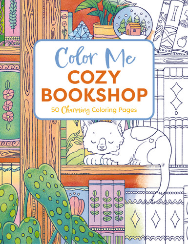 Color Me Cozy Bookshop: 50 Charming Coloring Pages (Color Me Coloring Books) book cover by Zondervan