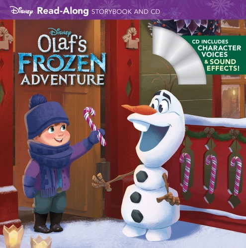 Olaf's Frozen Adventure Read-Along Storybook and CD (Read-Along Storybook and CD) book cover by Disney Books