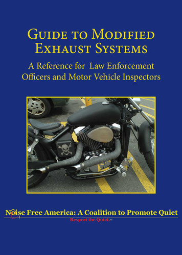 Guide to Modified Exhaust Systems: A Reference for Law Enforcement Officers and Motor Vehicle Inspectors book cover by Noise Free America