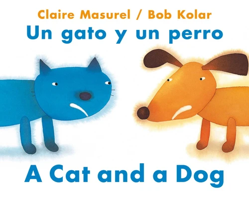 A Cat and a Dog / Un gato y un perro book cover by Claire Masurel