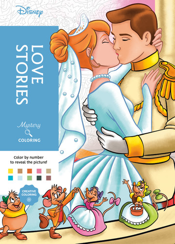Disney Mystery Coloring: Love Stories (Disney) book cover by Disney