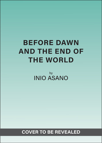 Before Dawn and the End of the World book cover by Inio Asano