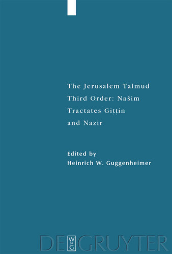 Tractates Gittin and Nazir book cover by 