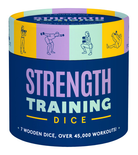 Strength Training Dice: 7 Wooden Dice, Over 45,000 Workouts! book cover by Chronicle Books