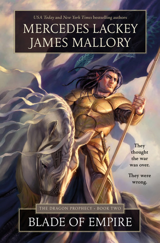 Blade of Empire: Book Two of the Dragon Prophecy book cover by Mercedes Lackey, James Mallory