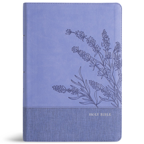 CSB Super Giant Print Reference Bible, Optimal Type, Digital Study Edition, Lavender LeatherTouch book cover by CSB Bibles by Holman