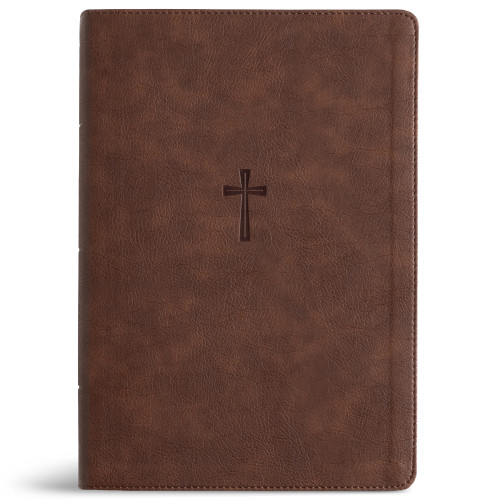 CSB Super Giant Print Reference Bible, Optimal Type, Digital Study Edition, Brown LeatherTouch, Indexed book cover by CSB Bibles by Holman