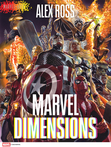 Marvel Dimensions: A Graphic Novel (Marvel Arts) (Marvel Arts) book cover by Alex Ross