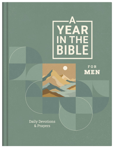 A Year in the Bible for Men: Daily Devotions & Prayers book cover by Compiled by Barbour Staff