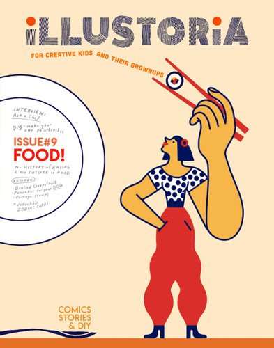 Illustoria: For Creative Kids and Their Grownups: Issue 15: Big & Small: Stories, Comics, DIY book cover by Joanne Chan