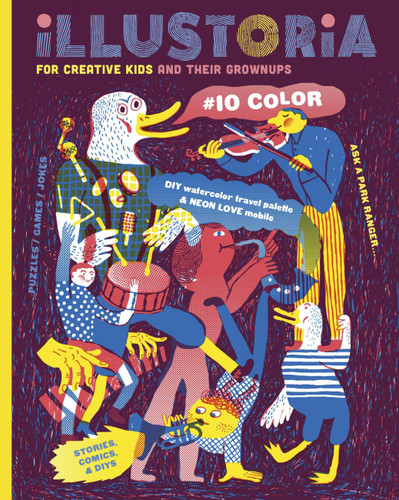 Illustoria: For Creative Kids and Their Grownups: Issue 15: Big & Small: Stories, Comics, DIY (Illustoria Magazine) book cover by Joanne Chan