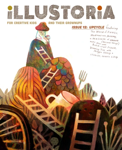 Illustoria: For Creative Kids and Their Grownups: Issue 15: Big & Small: Stories, Comics, DIY book cover by Joanne Chan