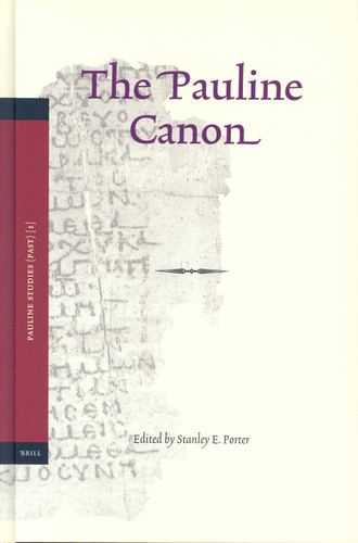 The Pauline Canon [9789004138919]