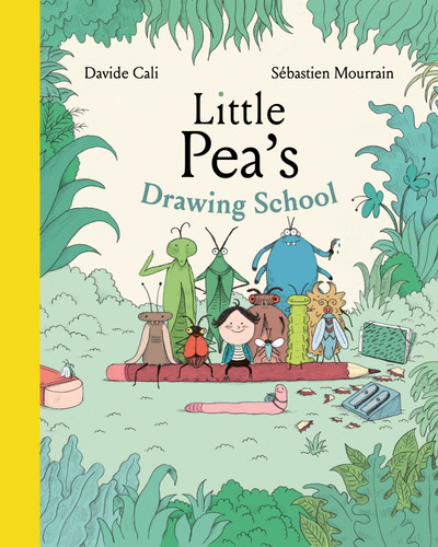 Little Pea's Drawing School book cover by Davide Cali
