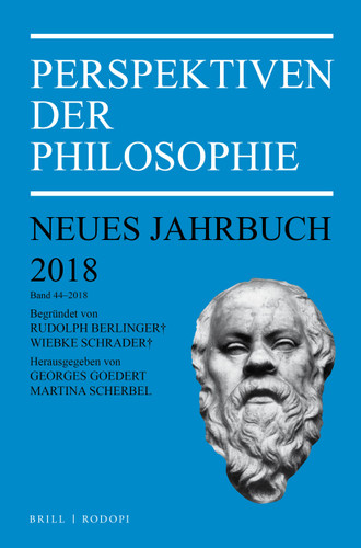 Perspektiven der Philosophie: Neues Jahrbuch. Band 44 – 2018 [9789004387300]