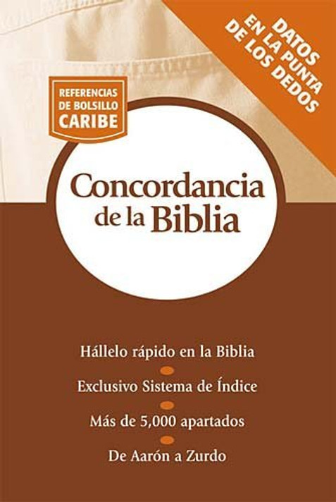 Concordancia de la Biblia: Serie Referencias de Bolsillo Cover