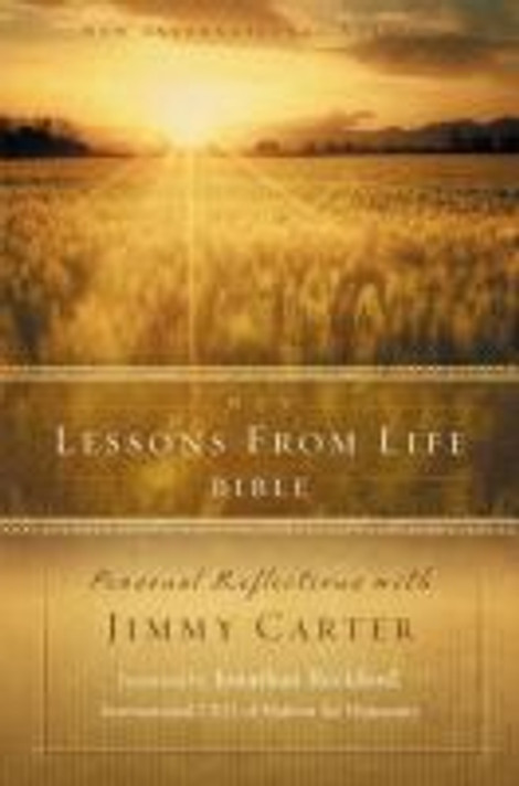 NIV Lessons from Life Bible: Personal Reflections with Jimmy Carter Cover