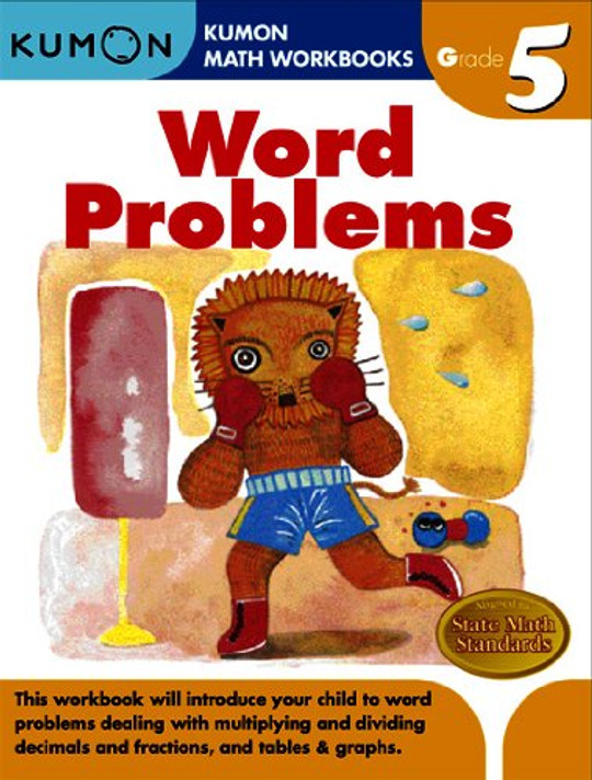 Word Problems, Grade 5 ( Kumon Math Workbooks ) Cover