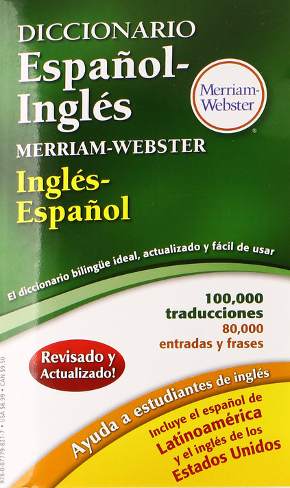 Diccionario Espanol-Ingles Merriam-Webster Cover