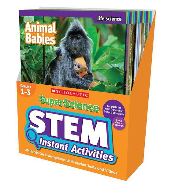 SuperScience STEM Instant Activities: Grades 1-3: 30 Hands-On Investigations With Anchor Texts and Videos Cover